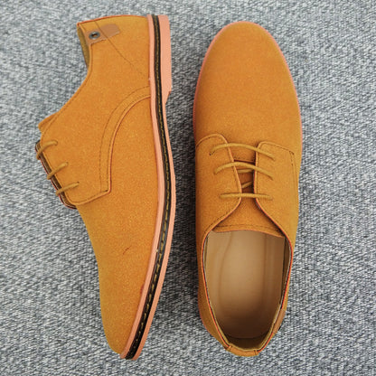 Heren veterschoenen Lente suede Oxford