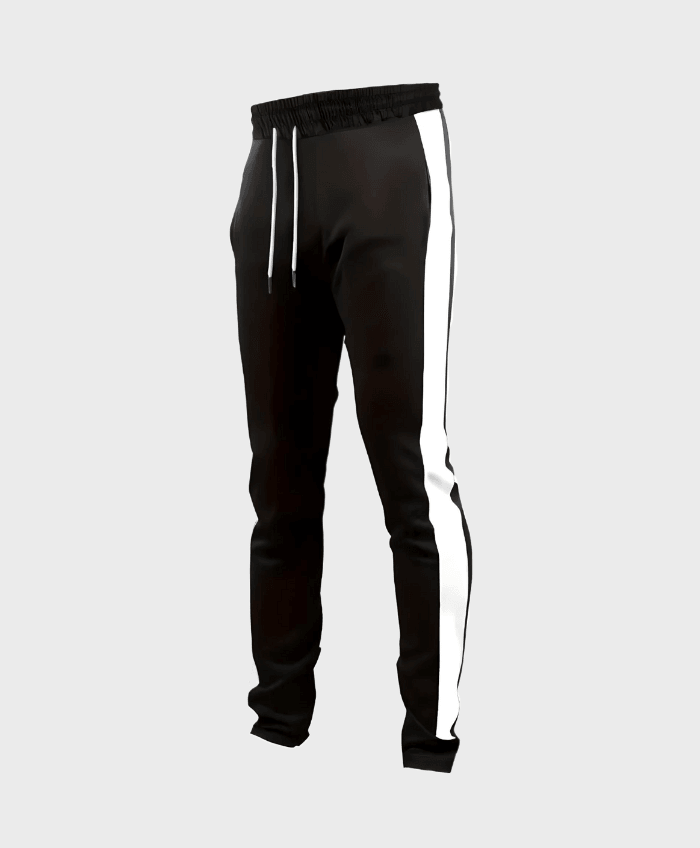 Paris - 2-delige set zwart t-shirt en zwarte trackpants - Miller-Mode