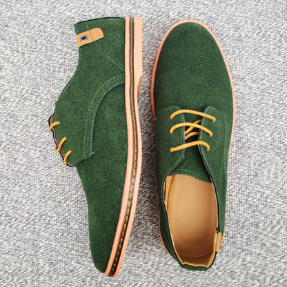 Heren veterschoenen Lente suede Oxford