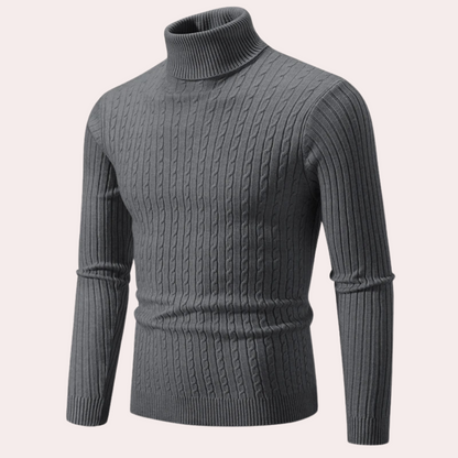 Comfortabele gebreide herensweater