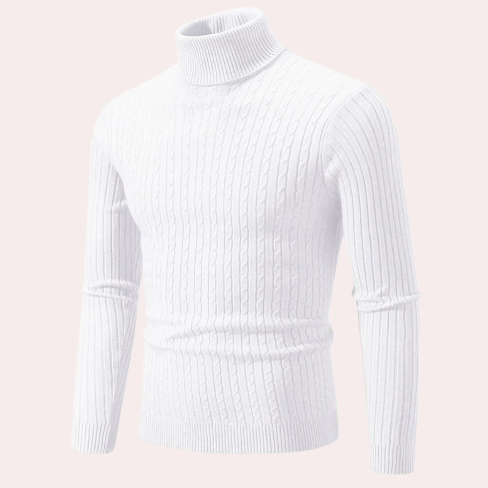 Comfortabele gebreide herensweater