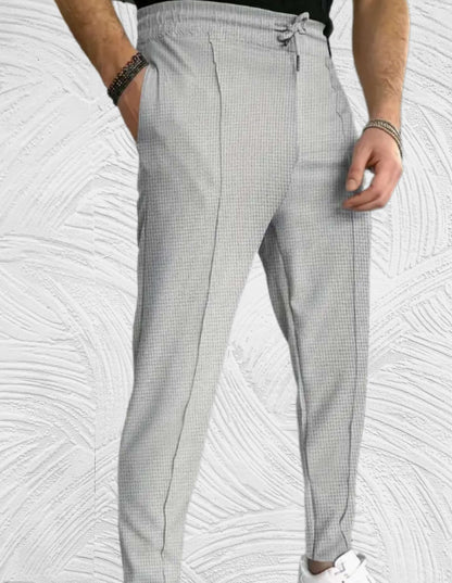 Clarence - Casual broek met hoge taille en ribbels voor heren - Miller-Mode